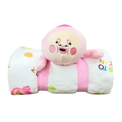 新品 こびとづかん カクレモモジリ ぬいぐるみ付き ブランケット 約H70cm×W100cm