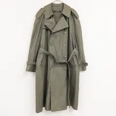 ◎BROOKS BROTHERS　ブルックスブラザーズ　トレンチコート　ベルト　ヴィンテージ　コットン　オリーブ　USA製　アメリカ製　メンズ　38　b00797