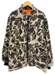 Walls (ウォールズ) ダックハンターカモブルゾン リバーシブル 80S USA製 古着 ビンテージ L ベージュ×オレンジ メンズ/065のサムネイル