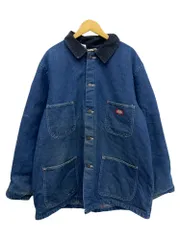 DICKIES (ディッキーズ) デニムカバーオール チョアコート ブランケット付 襟コーデュロイ メキシコ製 90S 古着 ビンテージ L ブルー メンズ/065のサムネイル