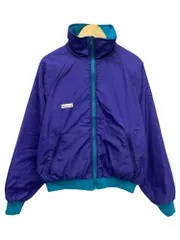 Columbia (コロンビア) 3M THINSULATE リバーシブル中綿ナイロンジャケット 紺タグ 80S 古着 ビンテージ XL パープル×グリーン レディース/065