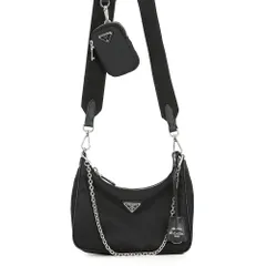 プラダ ショルダーバッグ Re-Edition 2005 Re-Nylon ナイロン 1BH204 PRADA 2wayバッグ 黒
