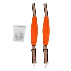 【新品】 背負い式 噴霧器 ベルト 刈払機 草刈り機 交換 散布器 草刈機 刈払機対応 背負子 替えバンド (オレンジ 1セット)のサムネイル