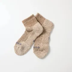 新品未使用 ROTOTO ヘンプ/オーガニックコットン パイルアンクルソックス BROWN サイズ: L(27-29cm) 管理番号：1949-792のサムネイル