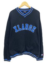 XLARGE ナイロンジャケット Vネック ピステ ネイビー ロゴ - メルカリ