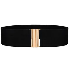 【新品】 [e-mode life イーモード ライフ] ゴムベルト 子供 用 レディース サッシュベルト 太め バックルなし ゴールド 1