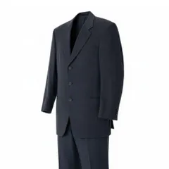 49d5 GIORGIO ARMANI ジョルジオアルマーニ シングルスーツセットアップ テーラードジャケット スラックス 48サイズ ネイビー メンズ 男性用o07tのサムネイル