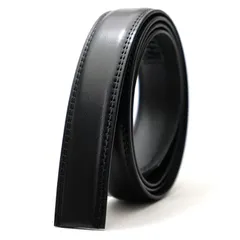 【新品】 [BEEL] ベール 【ベルト 交換用 帯のみ】 ベルト メンズ 牛革 オートロック レザー 紳士 穴無し 大きいサイズ ビジネス スーツ カジュアル プレーン ブラック 1