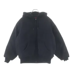 SUPREME (シュプリーム) 24AW ×THE NORTH FACE Down Filled Zip Up Hooded Sweatshirt ザノースフェイス ダウンフィルド ジップアップスウェットシャツジャケット ブラック NY52400I