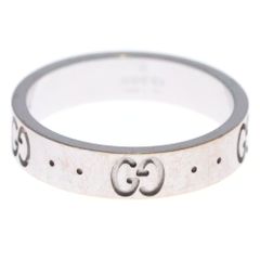 ◇GUCCI グッチ◇GG リング ICON 750ホワイトゴールド サイズ7号 | Mercari