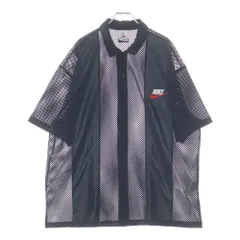 SUPREME (シュプリーム) 24SS ×NIKE Mesh S/S Shirt メッシュ 半袖 シャツ ブラック FQ0346-010