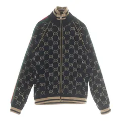 GUCCI (グッチ) GG コットンジャージー ジップアップ ジャケット ブラック 695955 XJEEIのサムネイル