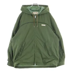 MARNI (マルニ) 26SS Zip Fastening Hooded Jacket ジップ ロゴ ナイロンジャケット カーキ JUMU0203IX UTN934のサムネイル