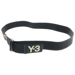 Y-3 (ワイスリー) ロゴ刺繍 Dカンバックル ロング ベルト ブラックのサムネイル
