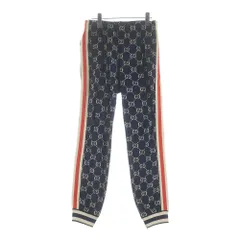 GUCCI (グッチ) GG Jacquard Sweat Pants GGジャガード スウェットパンツ 総柄 ネイビー 496920のサムネイル