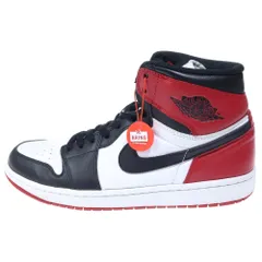 NIKE (ナイキ) 【観賞用 2013年製】 AIR JORDAN1 RETRO HIGH OG エアジョーダン1 ハイカットスニーカー つま黒 ブラック/レッド/ホワイト US10/28.0cm 555088-184