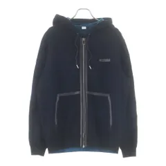 Berluti (ベルルッティ) レザーロゴ ボンティング ジップアップパーカー R2JZL21JAFL ブラックのサムネイル