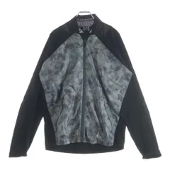 OAKLEY (オークリー) スカルリム 刺繍 フリース ジップアップジャケット ブラック/グレー 411863JP