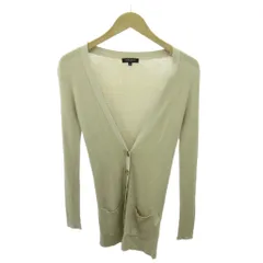 ユナイテッドアローズ UNITED ARROWS 薄手 ニット カーディガン 絹 シルク 長袖 38 ベージュ 1017 ■YHS6