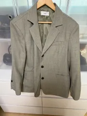 オーバーサイズ リネン ジャケット