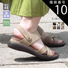 種類10：ブラウン/LL(24.5センチ~25.0センチ) WilsonLee ウィルソンリー カジュアルサンダル フラットサンダル コンフォートサンダル スポサン スポーツサンダル 2way レディース つっかけ バックストラップ 軽量 痛くない おしゃれ 
