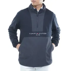 新品 [トミー ゴルフ] ウィンドブレーカー TOMMY HILFIGER GOLF(トミー ヒルフィガー ゴルフ) メンズゴルフウェア 袖脱着 アノラックジャケット ネイビー Mサイズ THMA550 M