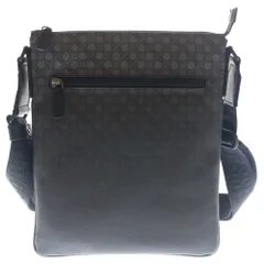 Salvatore Ferragamo (サルヴァトーレ フェラガモ) ガンチーニ 総柄 PVC レザー ショルダーバッグ ブラック