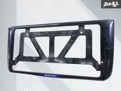 【割れ無し!!】SUBARU スバル 純正 汎用 ナンバープレート ナンバーフレーム 黒素地 1枚 J1017AL552 即納 棚のサムネイル