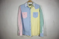 ポロ ラルフローレン カラーブロック ウェスタン シャツL