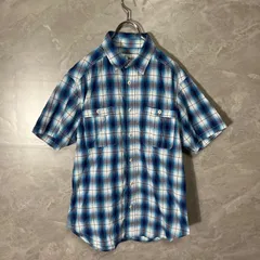 Marmot mountain Limited 半袖 チェック シャツ マーモット アウトドア メンズ L 水色 MJS-S5096のサムネイル