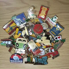 ピンバッジ 50個セット フランス雑貨 まとめ売り ピンズ ヴィンテージ ピンバッチ BD2-50-0405-1