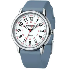 【数量限定】発光文字盤 PINDOWSレディース腕時計、学生向け男女兼用アナログクオーツレディース腕時計、30m防水ミリタリータイム表示、視認性に