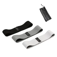 筋トレグッズ 強度別3本セット フィットネス/ダイエット用 ヒップバンド トレーニングチューブ 肌に優しい トレーニングバンド