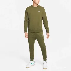 ナイキ NIKE NSW クラブ フリース スウェット オリーブ グリーン