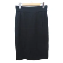 ソニア ソニアリキエル SONIA SONIA RYKIEL タグ付 スカート ストレッチ ハイウエスト デザイン ひざ丈 36 約S 黒 ブラック IBO85 1226