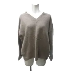 バンヤードストーム BARNYARDSTORM ウールカシミヤ サイドボタン ニット セーター Vネック ベージュ 1 約S 1227