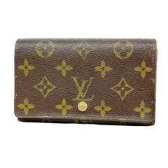 【6da0066】ルイヴィトン 財布 モノグラム ポルトモネビエトレゾール M61730 ブラウン【中古】レディース