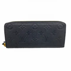 【6da0142-k】ルイヴィトン 長財布 モノグラム・アンプラント ポルトフォイユクレマンス M60171 ノワール【中古】レディース