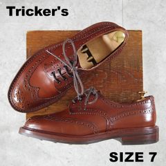 Top-quality Tricker's SIZE 7 [Retail Price ¥132,000 - Dainite Sole / BOURTON / Marron Antique] Burton / M5633 / Calfskin / Brown / Tricker's 686