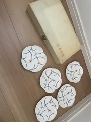 【未使用】有田焼 香蘭社 リンドフィールド 蘭 花形 銘々皿 5枚セット　小皿　12.5cm⭐︎値下げしました