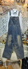 ヴィンテージ デニム オーバーオール ウォッシュ デニム オーバーオール