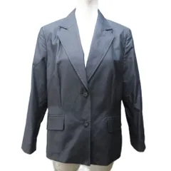 タルボット TALBOTS 美品 テーラードジャケット ブレザー コットン 総裏 2B 7分袖 12 灰 グレー 0204のサムネイル
