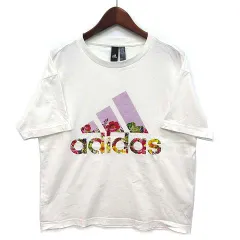 アディダス adidas フラワーグラフィック Tシャツ 半袖 ホワイト 白 S HN7753