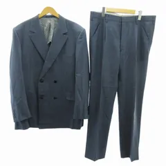 English Class by Bos-Ton ドメール地 美品 セットアップ スーツ ジャケット フォーマル 裏地ドット 青系 ブルー系 約M ●ECO 0712