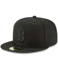 【送料無料】 ニューエラ メンズ 帽子 アクセサリー Mens Black Boston Red Sox Primary Logo Basic 59FIFTY Fitted Hat Black