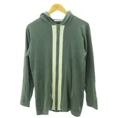 フォーティーファイブアールピーエム  45R 45rpm ジップアップ パーカー ブルゾン ライン 緑 グリーン 3 約L