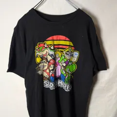 US 古着 スーパーマリオ Tシャツ ブラック ニンテンドー NINTENDO f579 natuのサムネイル