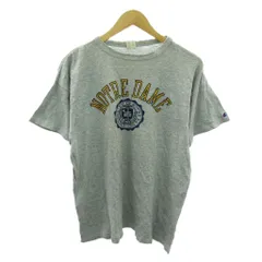 チャンピオン CHAMPION ヴィンテージ 80s カレッジTシャツ ノートルダム大学 プリント 半袖 XL グレー 1208