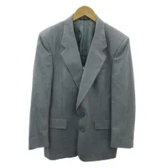 クリスチャンディオール Christian Dior MONSIEUR テーラードジャケット 総裏 2B ストライプ USA製 グレー 0112