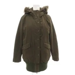 ギャップ GAP オールド モッズコート S ジップアップ フード フェイクファー カーキ /AE